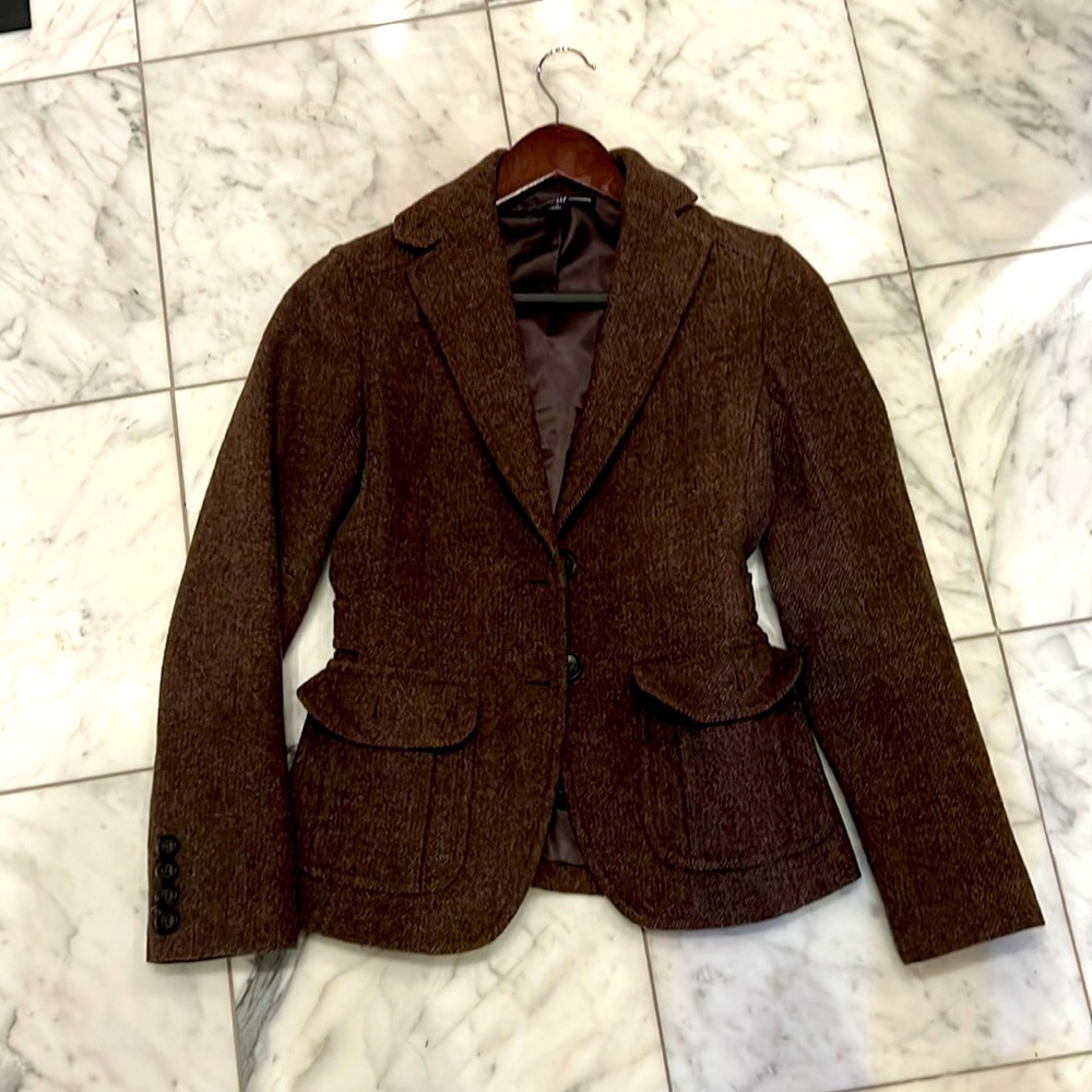 Brown wool blazer